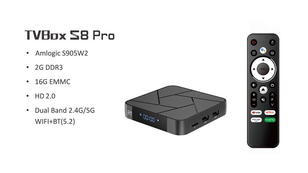 What are the advantages of OEM S8 Pro Amlogic S905W2 IPTV box