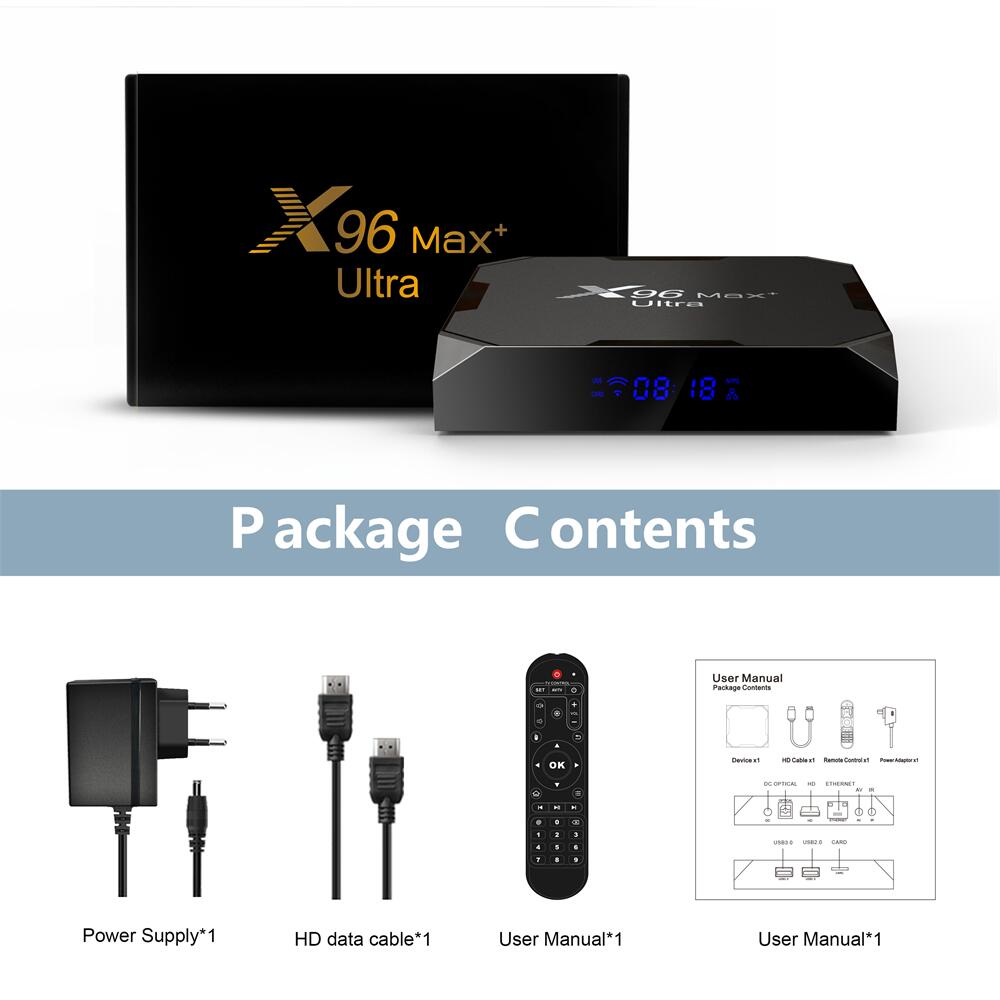 OEM X96max+Ultra amlogic S905X4 ott tv box: Crafting Unrivaled Entertainment